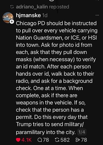 Just enforcing the law, sir